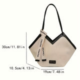 Love Design Tote Bag, Trendy Large-capacity Shoulder Bag, Faux Leather Simple Bag For Work - For Women - Suitable for Office, Shopping, Travel - Perfect Gift for Fashionistas