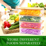 4-Grater Bamboo Cutting Board with Container, Vegetable Peeler Set, and 4 Trays - Perfect Kitchen Meal Prep Station for Mother's Day Gift