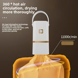 Compact Portable Clothes Dryer - Ideal for Apartments, Hotels & Travel | 110-240V US Plug | Odorless