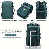 1pc Large Capacity Waterproof Laptop Backpack For Travel And College, Men's And Women's Travel Backpack With Shoe Bag, Multifunctional Lightweight Outdoor Hiking And Camping Backpack, Holiday Travel Party Gift, School Bag, Ea