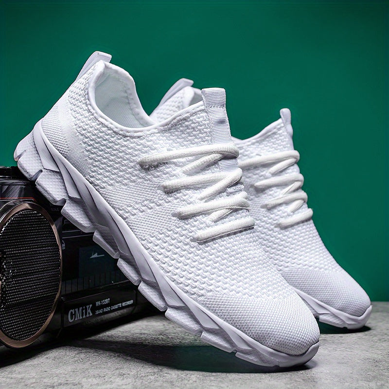 JNAK Breathable Mesh Running Shoes - Slip-On Design with MD Sole for Men and Women - Perfect for Sports & Leisure Activities in Spring/Summer/Fall