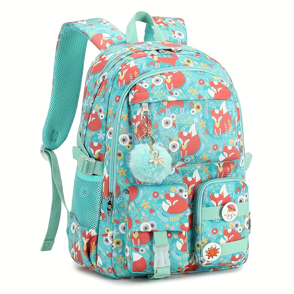 Girls Backpack, 15.6 Inch Laptop School Bag Large Primary Elementary Middle College Bookbags Kids Backpacks for Teens Girls Women Students Anti Theft Travel Daypack