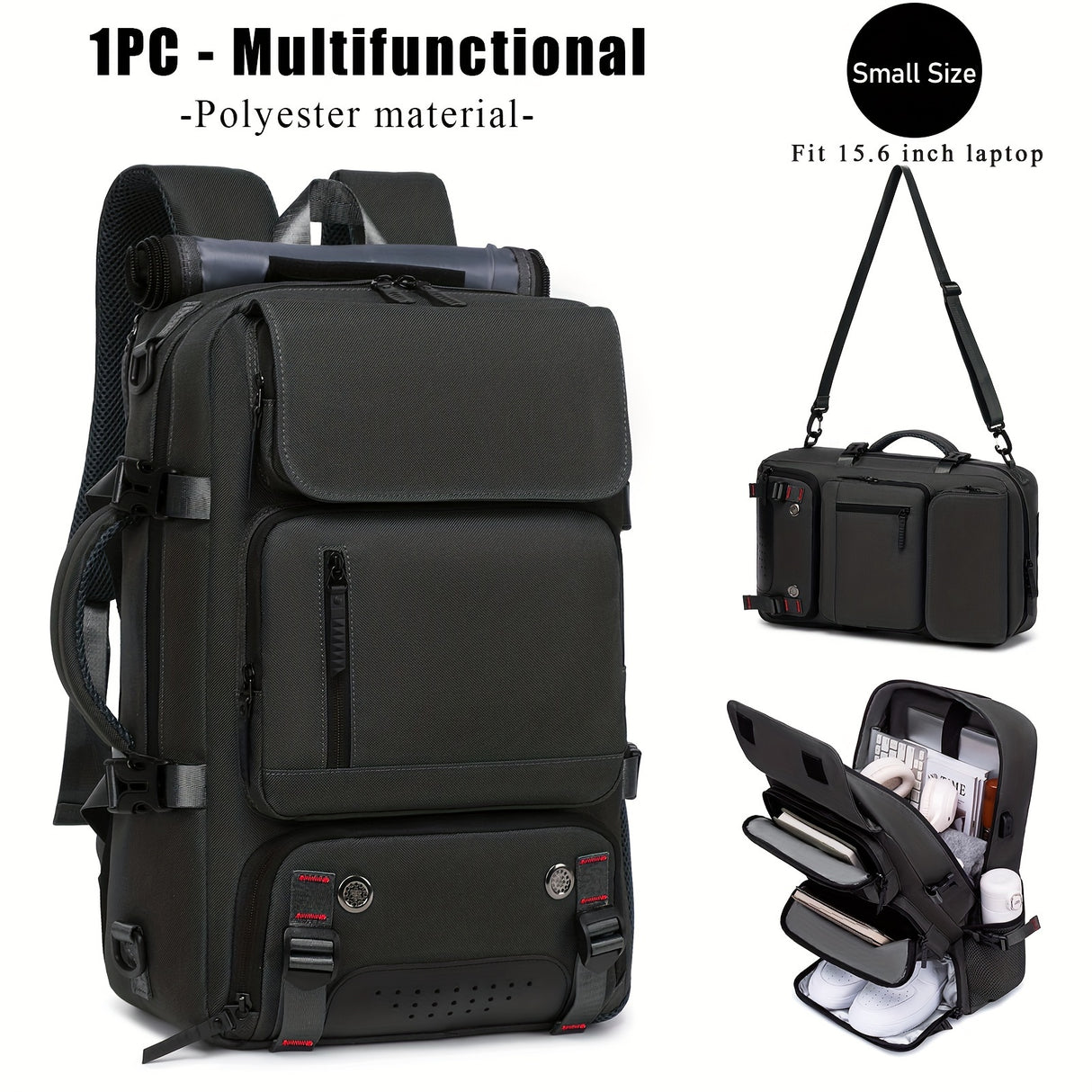 Multi-functional Large Capacity Backpack For Man Women, Hiking & Camping, Outdoor Knapsack With Shoes Compartment & USB Charging Port, Men's Business Laptop College Bag, Ideal Gifts