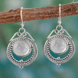 [Vintage Moonstone Earrings] Moonstone Vintage Earrings