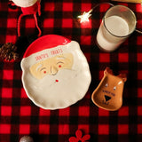1 Set Hand-painted 3D Ceramic Christmas-themed Tableware Set with Plates, Cups, and Gift Boxes, Perfect as a Small Gift