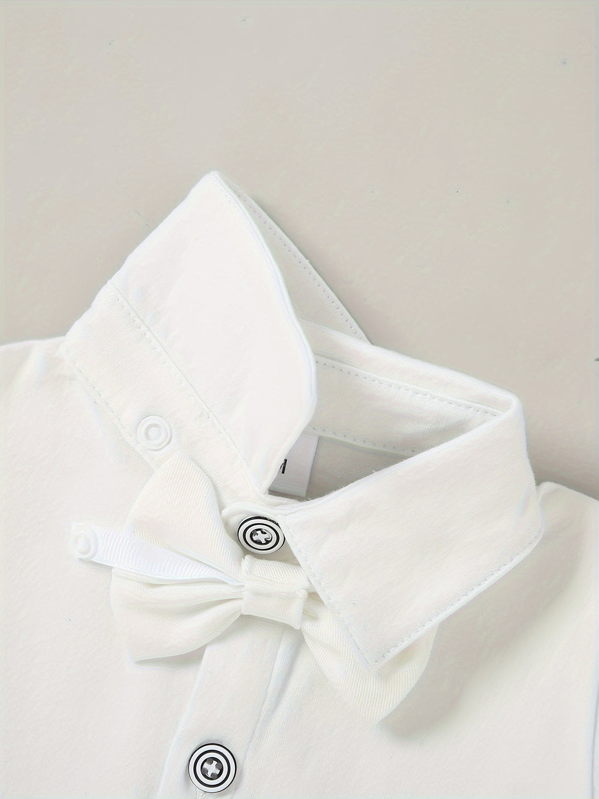 5 Pieces Baby Boy Long Sleeve Gentleman Suit Baby Boy Holiday Party Wedding Dress Suit One-piece Shirt, Vest, Trousers, Bowtie, Corsage 0-24M Soft And Comfortable Cotton Toddler Clothing