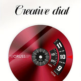 Stylish Luminous Men's Watch - High-Tech Trendy Wrist Watches for Men with Classic Red Western Style, Handsome High-End Design, and Versatile Fashion Sense