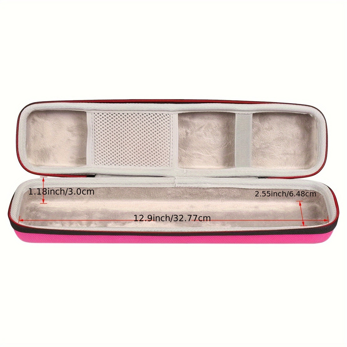 1pc Durable EVA Hair Straightener Carry Case – Waterproof, Shockproof Travel Bag for Hairstyling Tools – Compact & Stylish for Vacation Essentials