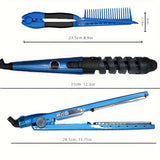 Hair Curling Stick Set, Professional Spiral Hair Curling Wand, Professional Hair Straightener Flat Iron, Hair Straightening Comb