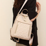 Quilted Convertible Backpack Purse, Anti-Theft Two-Way Daypack, Women's Travel & School Bag
