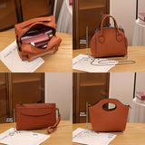 4PCS Vintage Convertible Backpack Set, Retro Fashion Tote Bag, Women's Casual Handbag & Shoulder Purse & Wristlet