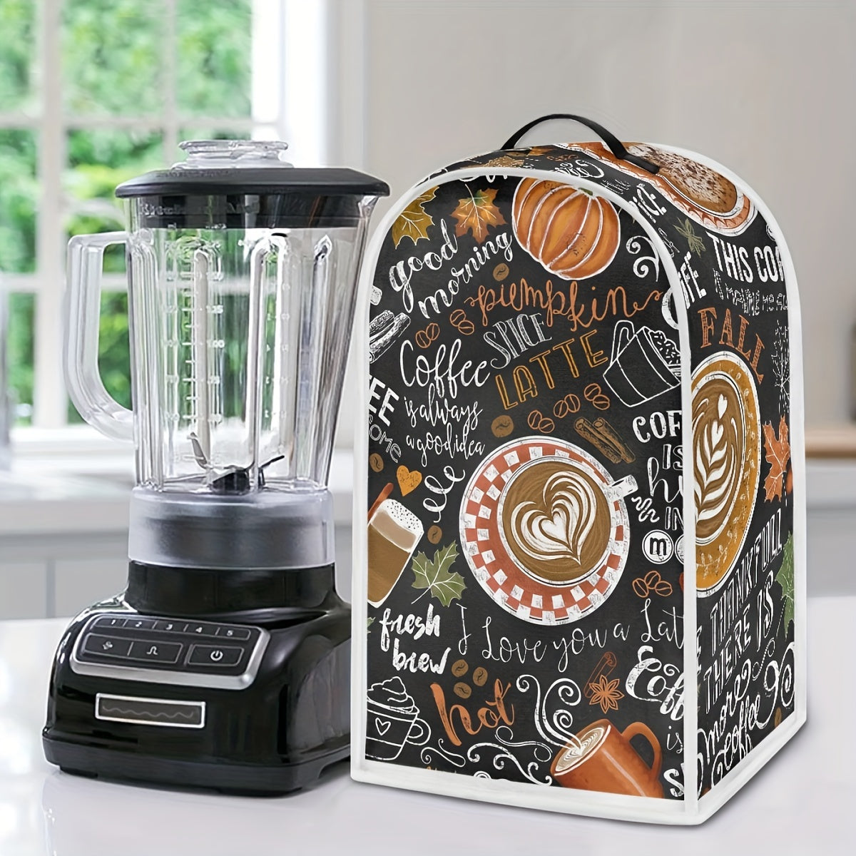 Coffee Style Blender Covers Kitchen Appliance Dust Cover Blender Protector Washable Anti Splash Coffee Maker Food Processor Protection Covers For Women - Coffee Lover