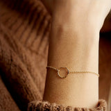 2pcs/Set Women's Minimalist Geometric Circle Long Strip Multi Piece Bracelets Hand Accessories Bracelets
