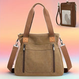 Vibrant Geometric Canvas Tote Bag - Lightweight, Foldable, Casual Messenger Bag for Women - Perfect for Daily Use, Polyester Lining, and Unisex Design