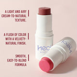 3-in-1 Waterproof Makeup Stick: Blush, Eyeshadow, Lipstick - Lasts All Day, Moisturizes & Brightens in Berry, Coral, Pink