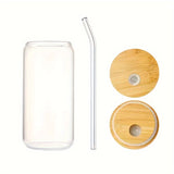 Quirky Pink Ghost 16oz Drinking Glass - Lid & Straw Set, Can-Shaped Iced Coffee Cup for Tea, Juice & Milk, Perfect Birthday & Halloween Gifts, Uniquely Fun Drinkware