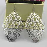 Chic Boho Dangle Earrings - Large Drop Design for Elegant Occasions - Simple yet Stylish Wedding Jewelry Ideal for Brides & Fashionistas - For Women