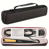 1pc Durable EVA Hair Straightener Carry Case – Waterproof, Shockproof Travel Bag for Hairstyling Tools – Compact & Stylish for Vacation Essentials