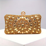 Luxury Evening Clutch Bag, Dual-Sided Multi-Color Fashion Glitter Purse, For Women, Party Wedding Banquet, Versatile Chain Shoulder Bag