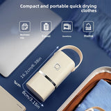 Compact Portable Clothes Dryer - Ideal for Apartments, Hotels & Travel | 110-240V US Plug | Odorless