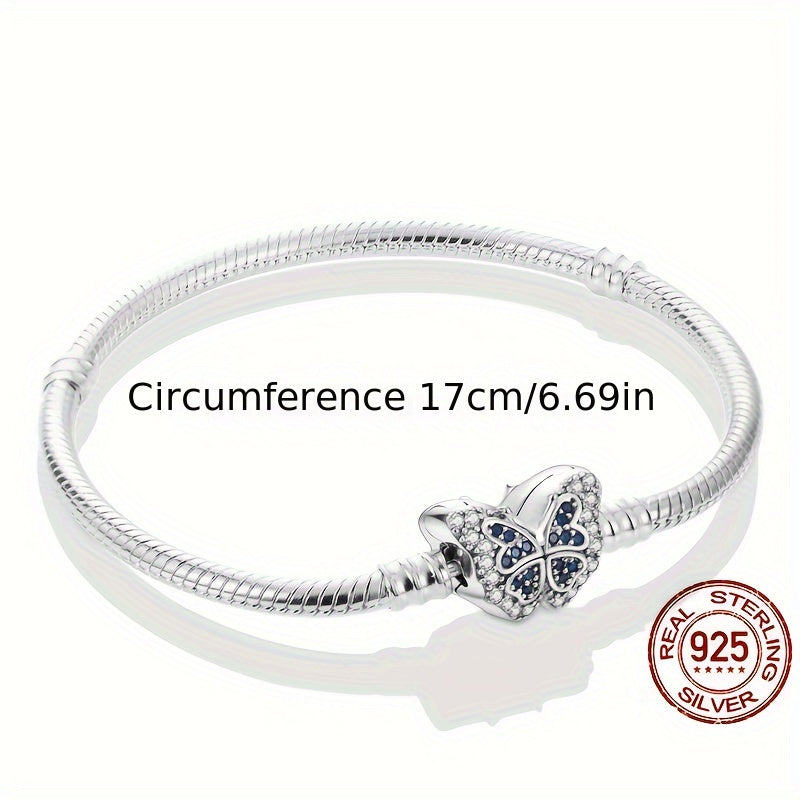 S925 Sterling Silver Sky Full Butterflies Bracelet Fit Charm Bead DIY Bracelets For Women 10g/0.35oz