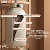 Portable Clothes Dryer, Mini Dryer Machine With Timing Function Equipped - Compact And Convenient Drying Solution For Apartment, Dorm, RV - Quick And Easy To Use Compact Dryer Machine With Dryer Bag For Delicate Garments, Und