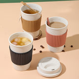 Travel Mug: Reusable Portable Coffee Cup/Wheat Straw Fiber Plastic Cup For Restaurants/cafes Eid Al-Adha Mubarak