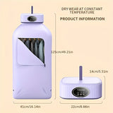 Portable Clothes Dryer, Mini Dryer Machine With Timing Function Equipped - Compact and Convenient Drying Solution for Apartment, Dorm, RV - Quick and Easy to Use Compact Dryer Machine with Dryer Bag for Delicate Garments