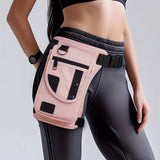 Fashion Waist Pack with Multiple Pockets, Solid Color Non-Waterproof Polyamide Belt Bag with Adjustable Strap, Zippered Hip Bum Bag for Business Casual, Travel, Hiking - Valentine's Day to Mother's Day Gift