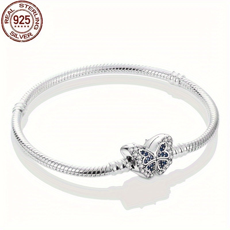 S925 Sterling Silver Sky Full Butterflies Bracelet Fit Charm Bead DIY Bracelets For Women 10g/0.35oz