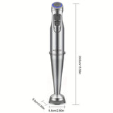 KOIOS Immersion Hand Blender, Stainless Steel Stick Blender with 12-Speed & Turbo Mode 1100W Motor, 5-in-1 Handheld Blender with 600ml Mixing Beaker with Lid, 500ml Chopper, Whisk, Milk Frother