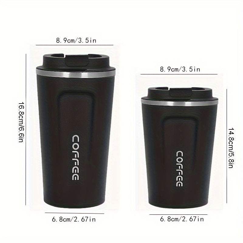 304 Stainless Steel Double-Layer Vacuum Insulated Coffee Mug With Leak-Proof Lid - Perfect For Restaurant/ Hotel/ Commercial, And Outdoor Use! Eid Al-Adha Mubarak