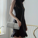 Rhinestone Evening Clutch Women Fashion Envelope Bag Prom Luxury Purse Sparkling Crystal Handbag Cocktail Party Handbag