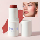 3-in-1 Waterproof Makeup Stick: Blush, Eyeshadow, Lipstick - Lasts All Day, Moisturizes & Brightens in Berry, Coral, Pink