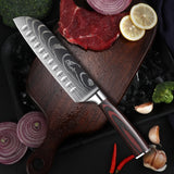 3-10pcs Stainless Steel Deluxe Kitchen Knife Set - Ergonomic Wooden Handle, Sharp Blade, Multi-Purpose, Portable for Home, Outdoor Camping, Dormitory, and More - Perfect for Chefs, Cooking Enthusiasts, and Foodies