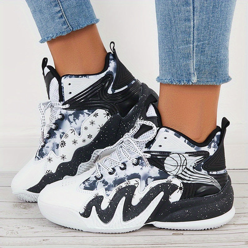Women's Fashion Color Blocking Running Shoes - Non-Slip, Breathable, Shockproof Basketball Shoes for Comfort and Style!