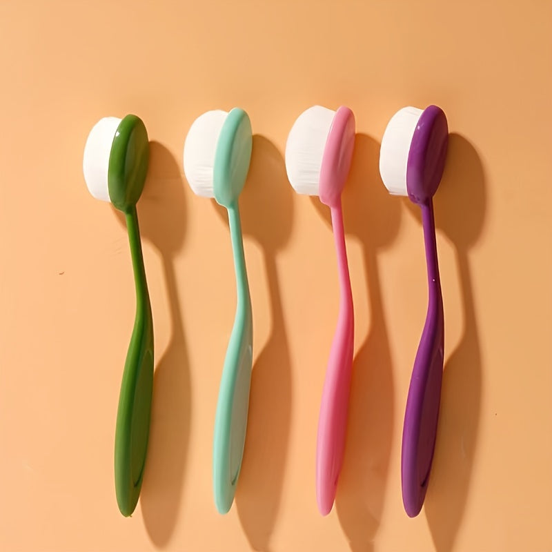 5pcs Blending Brush, Handmade Ink Background Blender And Makeup Brush, Soft Bristle Color Coding Handle, Paper Craft Artist Tool, For Painting, Drawing, Card Making, Stamping, Stencil (Random Color)