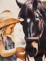 Adorable Western-Themed Baby Girl Romper - Sleeveless, Round Neck with Cute Horse Print, Perfect for Spring/Summer, Western Baby Girl Clothes, Perfect for Outdoor