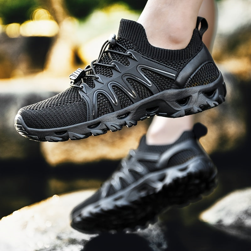 Women's Outdoor Hiking Sneakers, Lace Up Flat Sports Sneakers, Casual Yoga Fitness Workout Gym Running Shoes
