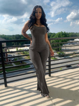Jumpsuits for Women Seamless Scoop Neck Tummy Control One Piece Yoga Workout Romper