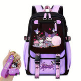 Hello Kitty Kurumi Cute Laptop Backpack Women Travel Hiking Backpack Men Large Cartoon School Bag 18 Inch