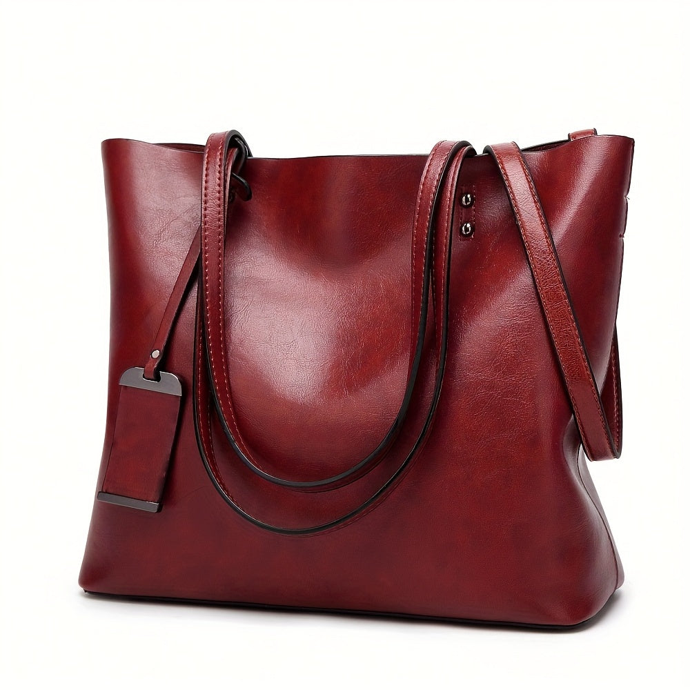 Women Handbags Tote Bag Soft Leather Retro Designer Large Capacity Multi-pocket Casual Ladies Shoulder Crossbody Bag Mother's Day Gift Adjustable Shoulder Strap Purse Cheap On Sale