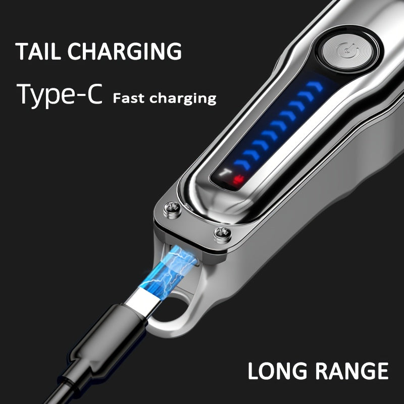 2pcs/Set Professional Hair Clipper Set, USB Rechargeable Electric Razor Fine Cutter Beard Trimmer Razor Cordless Hair Cutting Machine For Men