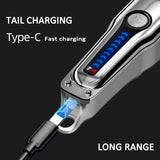2pcs/Set Professional Hair Clipper Set, USB Rechargeable Electric Razor Fine Cutter Beard Trimmer Razor Cordless Hair Cutting Machine For Men