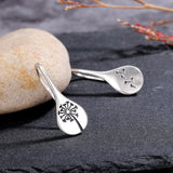 Exquisite Dandelion Drop Earrings - Simple Retro Design, Statement Jewelry for Women's Engagement or Wedding