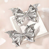 2pcs, Delicate Gothic Punk Bat Wings Design Hair Bows, Girls Halloween Style Casual Leisure Hair Accessories, Gift Photo Props