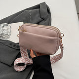 Mini Crossbody Bag For Women, Square Purse With Wide Shoulder Strap, Stylish PU Leather Shoulder Bag