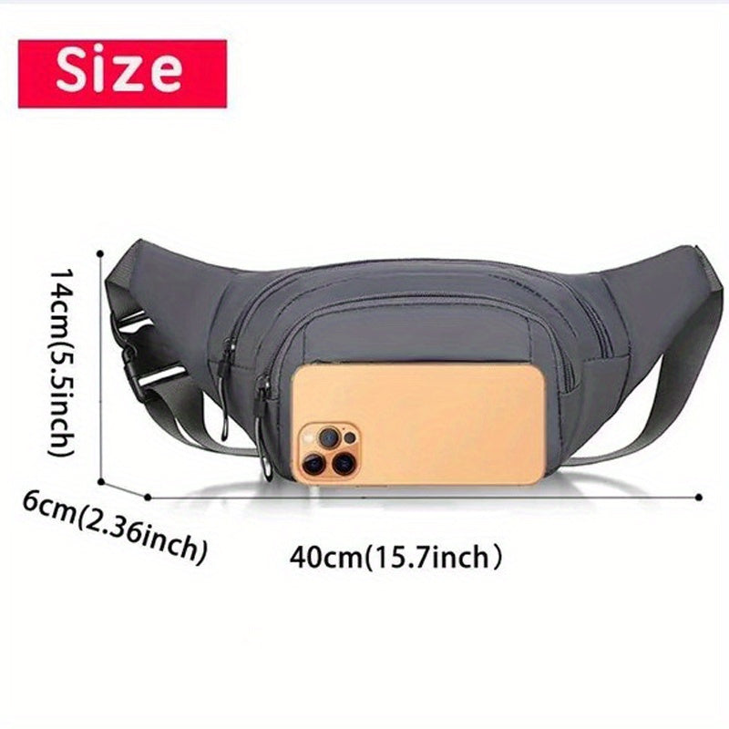 Men'S Belt Bag Women'S Waist Bag Waist Bag Hiking Travel Camping Running Sports Outdoor, Money Belt Shoulder Hip Waist Bag with Adjustable Shoulder Strap Sports Travel