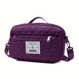 Large Capacity Travel Duffel Bag in Oxford Fabric, Portable Sports Gym Storage Bag, Weekend Overnight Bag for Women