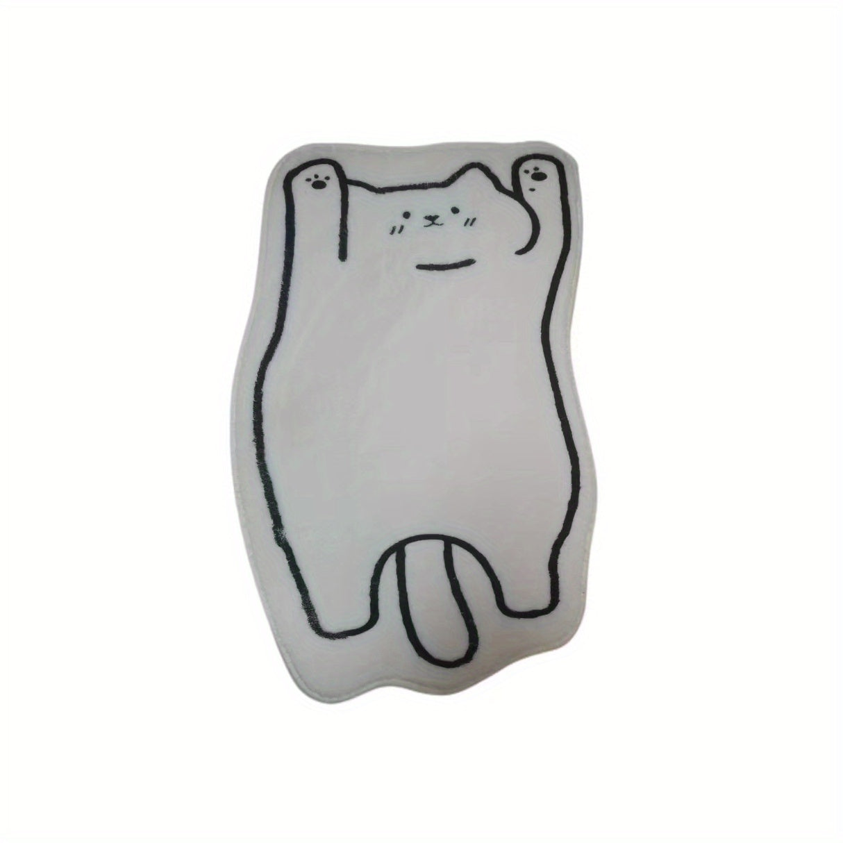 1pc Extra Large Adorable Cat Rug - Luxuriously Soft & Non-Skid, Vibrant Cartoon Animal Pattern for Indoor Bedrooms - Durable, Stylish Accent Carpet Mat